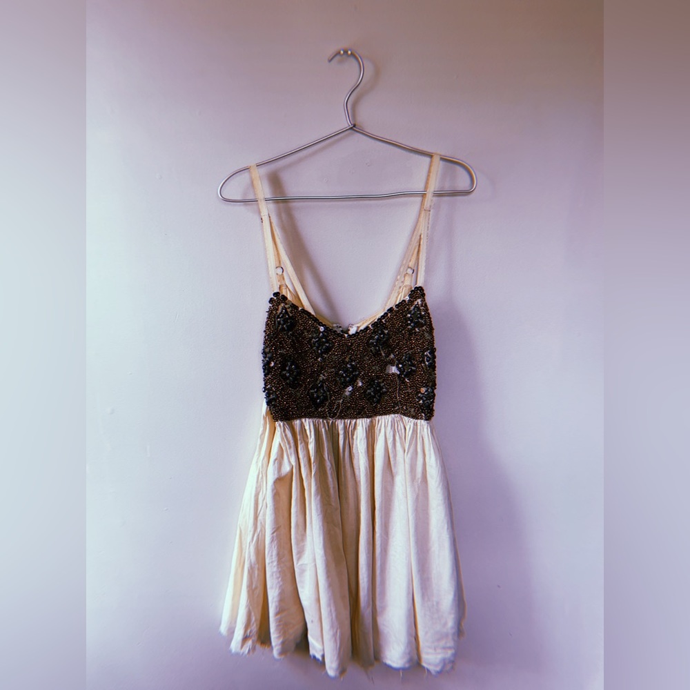 One Teaspoon Strappy Beaded Mini Dress